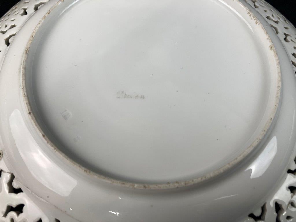 Dresden Hand-Painted Porcelain Plate - 6