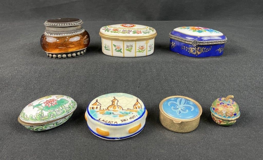 Assortment of Seven Decorative Trinket Boxes (1 of 16)