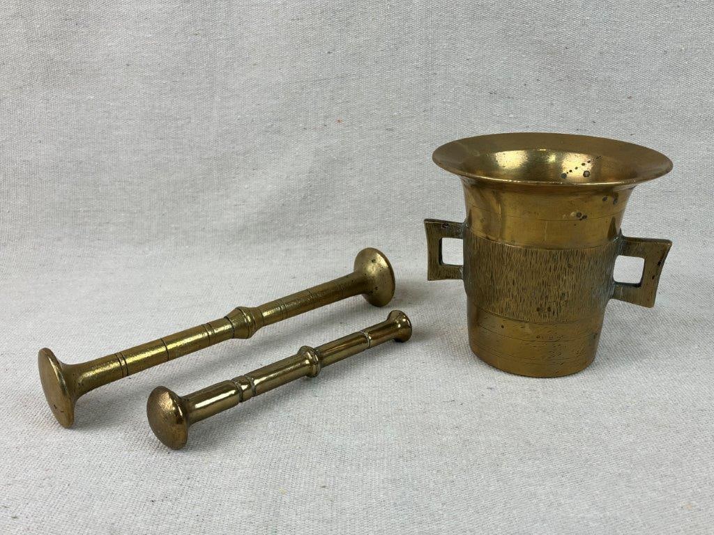 Brass Mortar and Pestle - 3