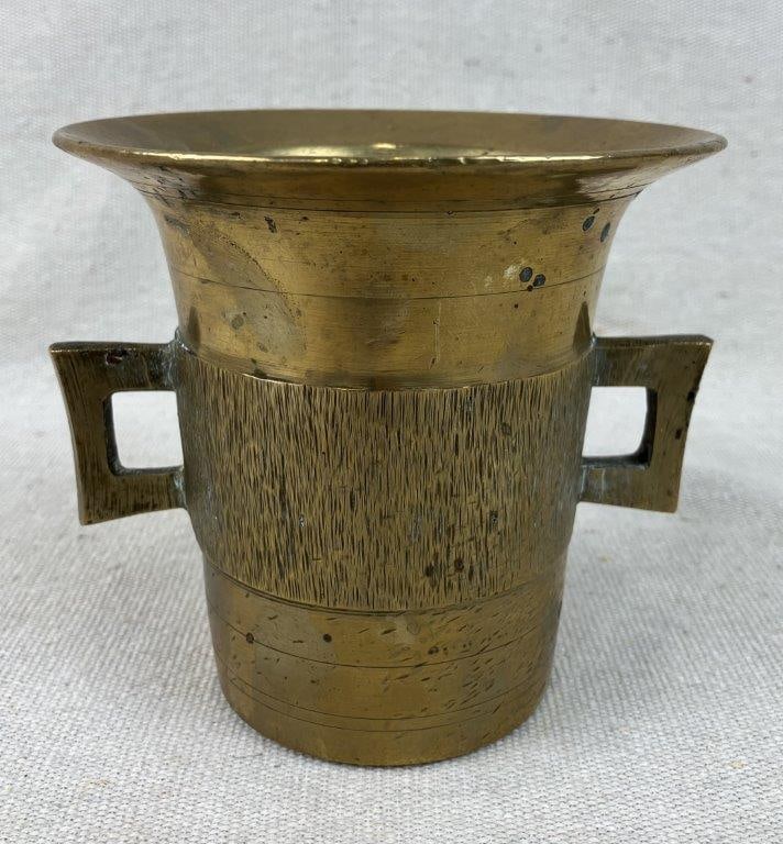 Brass Mortar and Pestle - 4