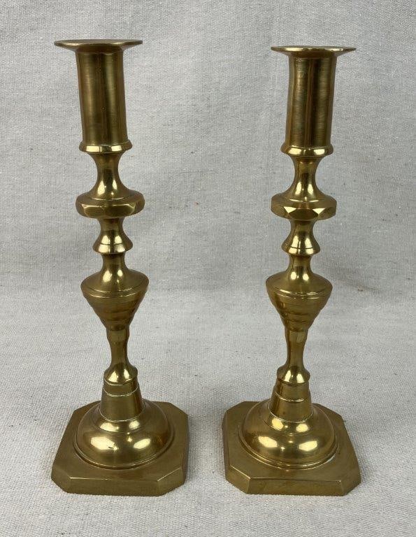 Pair of Brass Candlesticks (1 of 7)