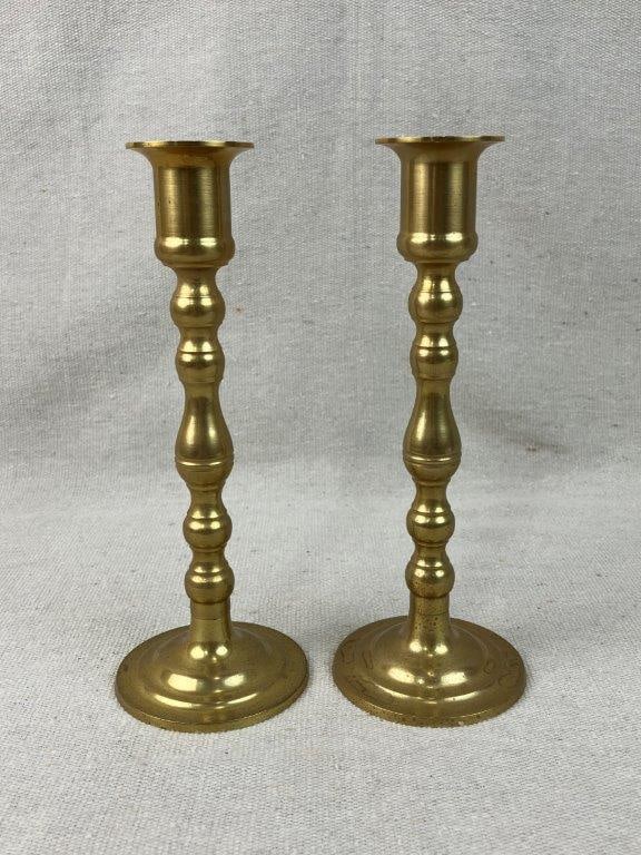 Four Brass Candlesticks - 3