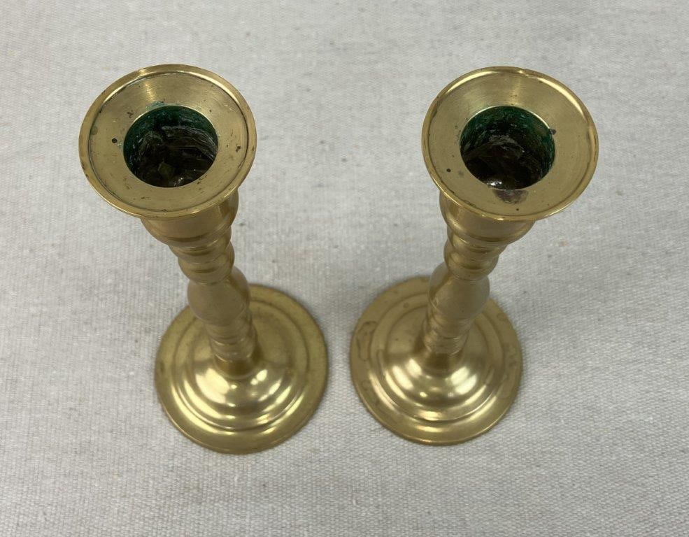 Four Brass Candlesticks - 4