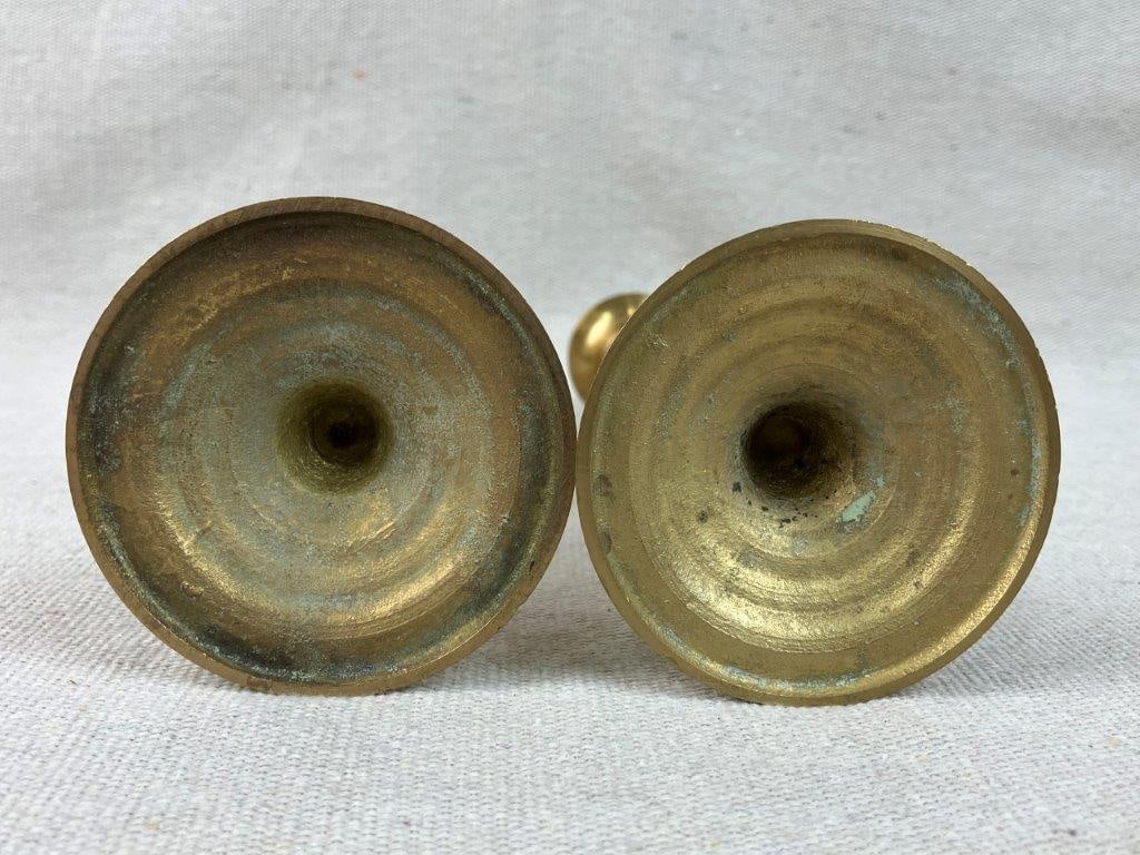Four Brass Candlesticks - 6