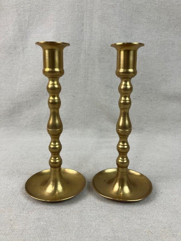 Four Brass Candlesticks - 7