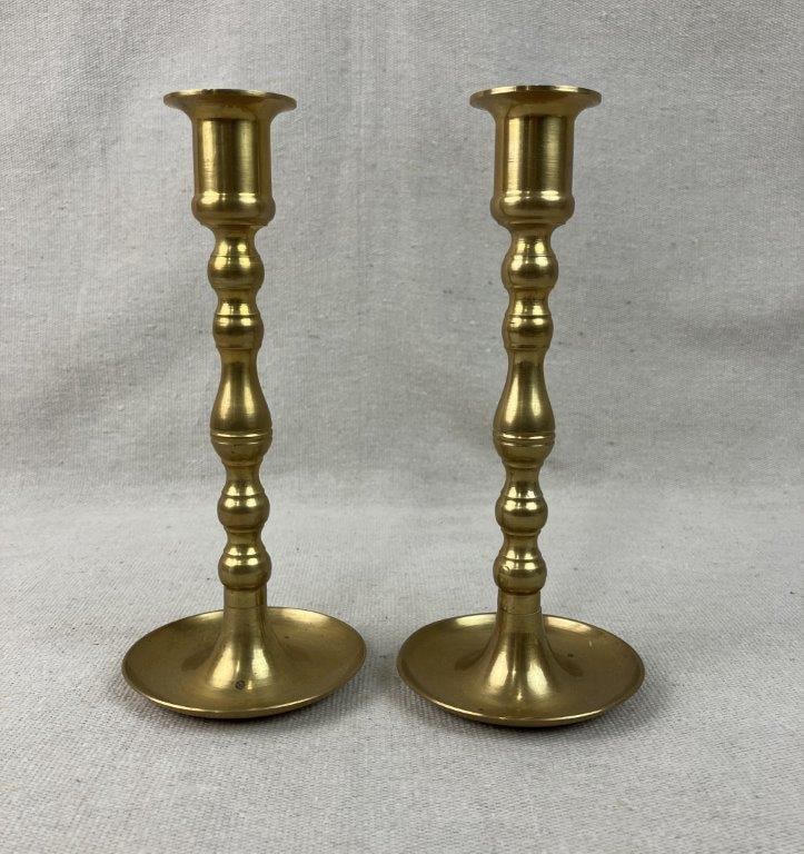 Four Brass Candlesticks - 9