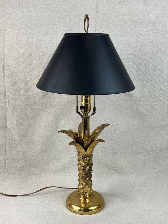 Brass Palm Tree Lamp - 3