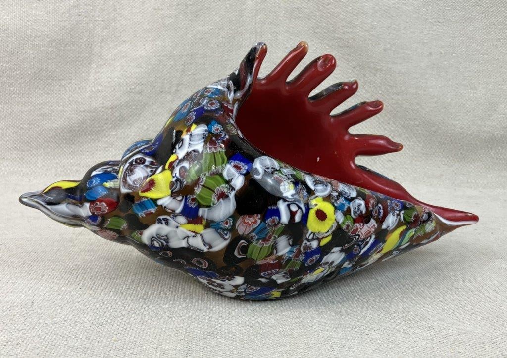 Art Glass Conch Shell - 2
