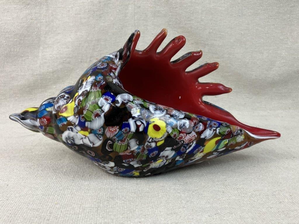 Art Glass Conch Shell - 3