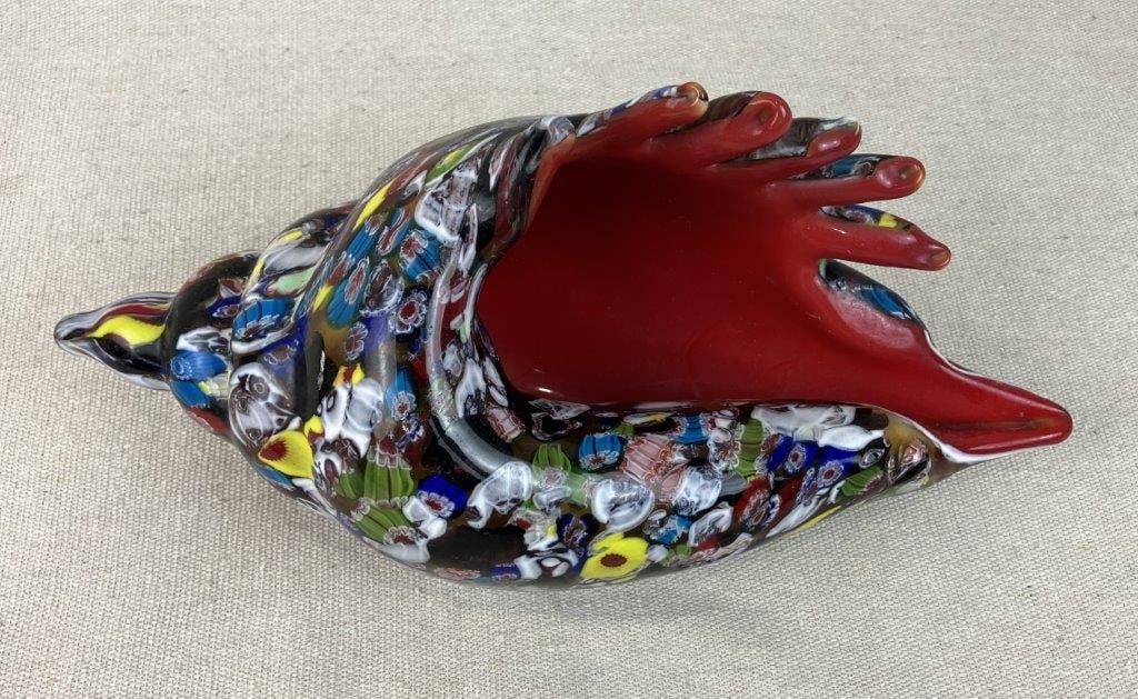 Art Glass Conch Shell - 7