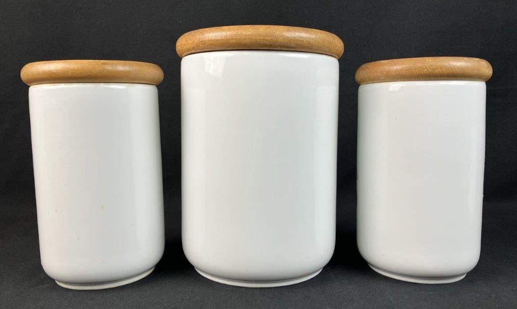 Royal Worcester Porcelain Evesham Storage Jars - 2