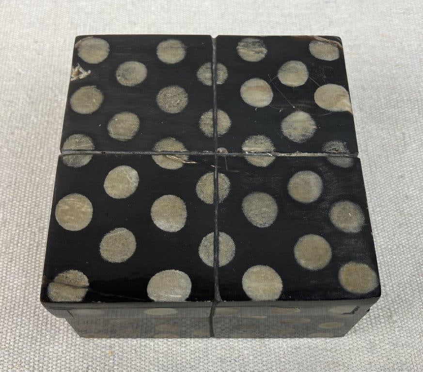 Polka Dot Black Lacquer Box - 4