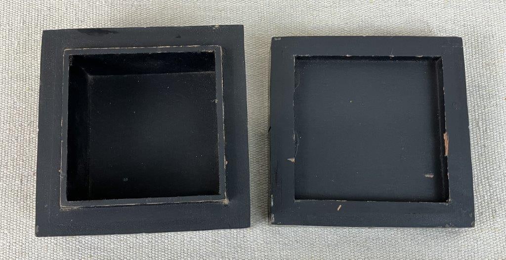 Polka Dot Black Lacquer Box - 8