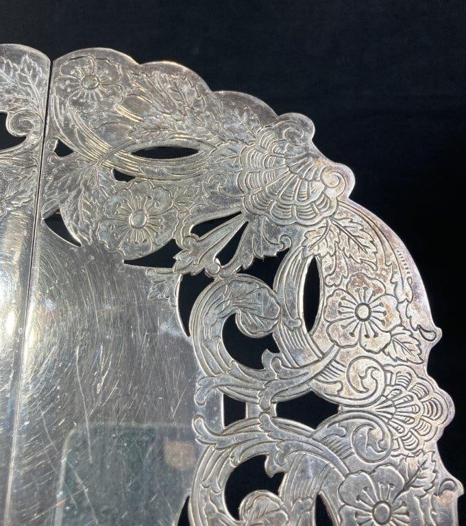 Lawrence B. Smith Co. Silver Plate Trivet - 2
