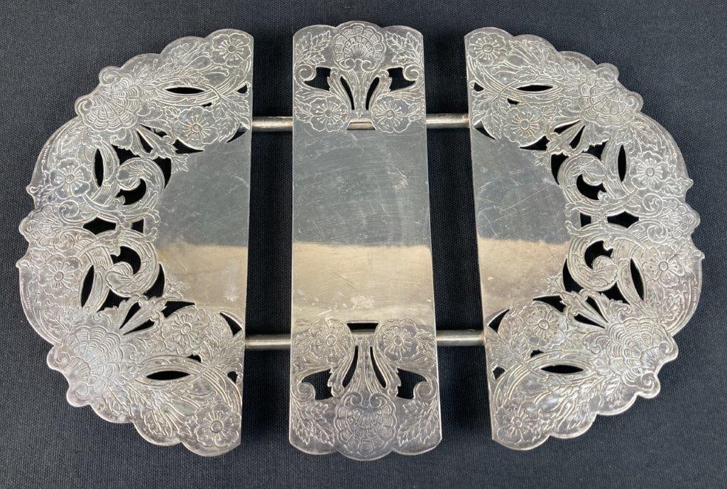Lawrence B. Smith Co. Silver Plate Trivet - 3