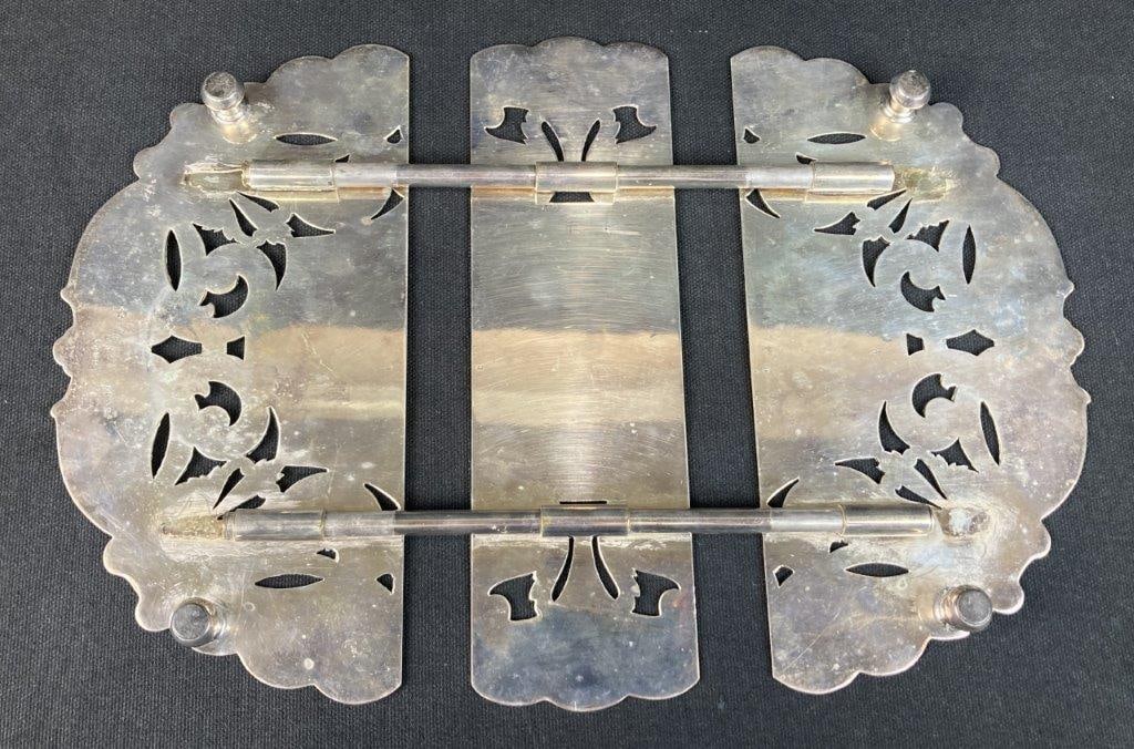 Lawrence B. Smith Co. Silver Plate Trivet - 4