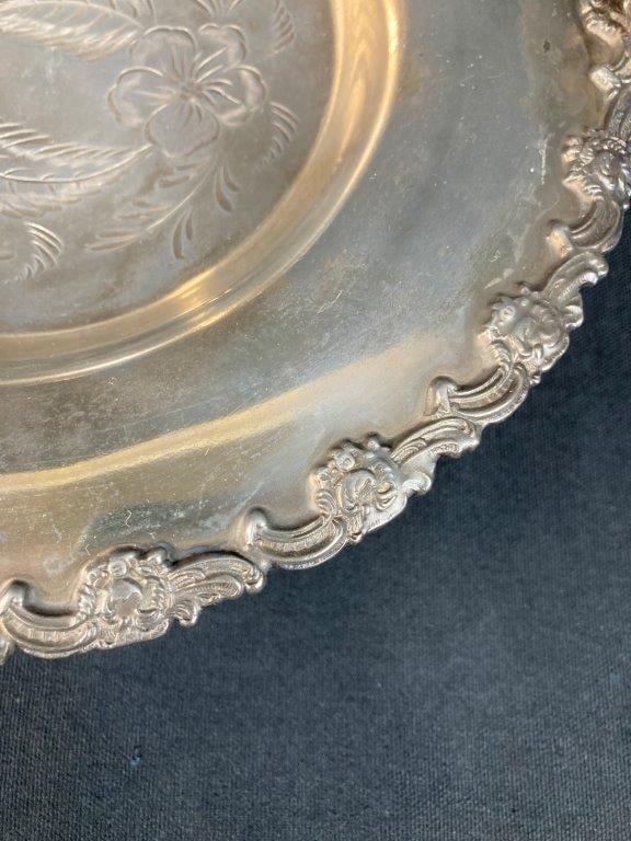 Poole Silver Company Silver Plate Wedding Basket - 6