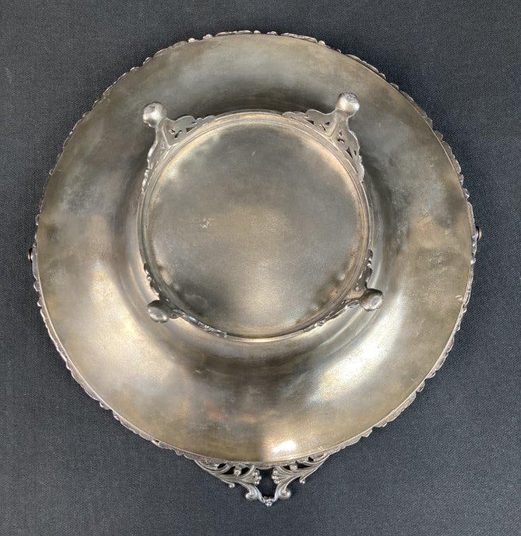 Poole Silver Company Silver Plate Wedding Basket - 7