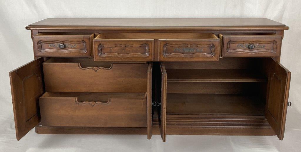 French Style Mahogany Credenza - 3