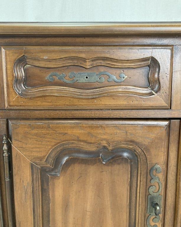 French Style Mahogany Credenza - 7
