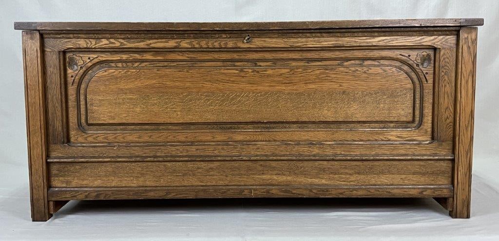 Fine Oak Blanket Chest - 4