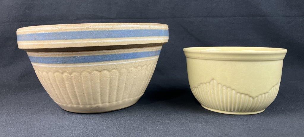 Two Yellowware Bowls - 2