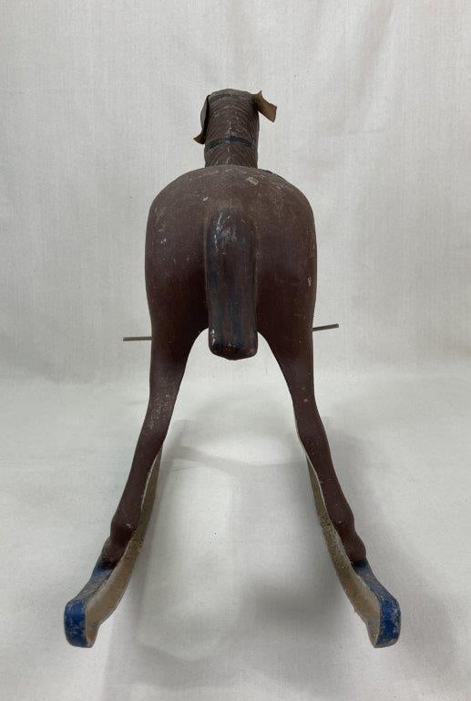 Vintage Cast Metal Rocking Horse - 7