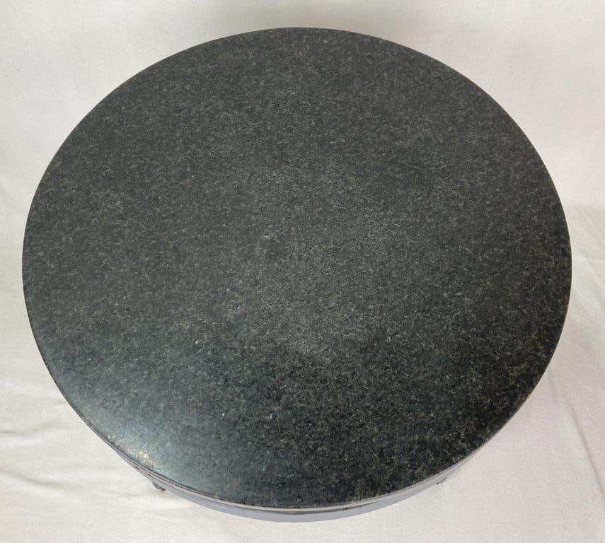 Neoclassical Granite Top Center Table - 2