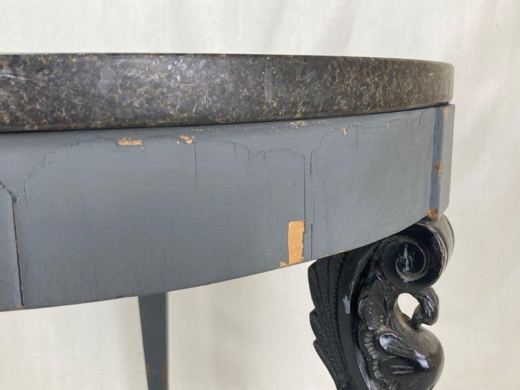 Neoclassical Granite Top Center Table - 8