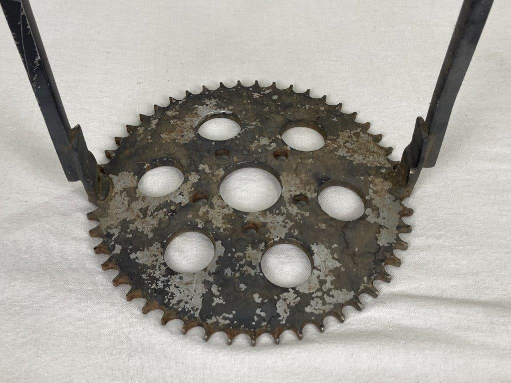 Folk Art Metal Plant Stand - 4