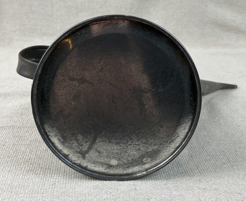 Tin and Brass Oil Pitcher - 7
