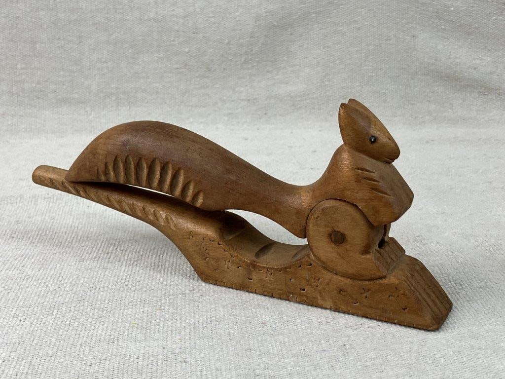Folk Art Carved Squirrel Nutcracker (1 of 9)