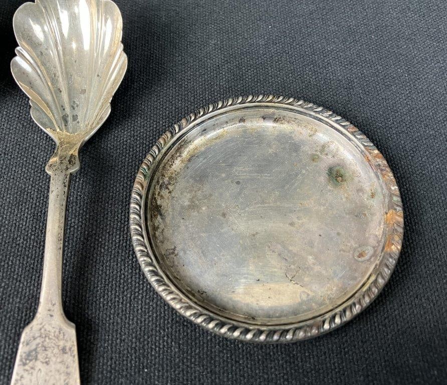 Sterling Silver Flatware and Dish - 3