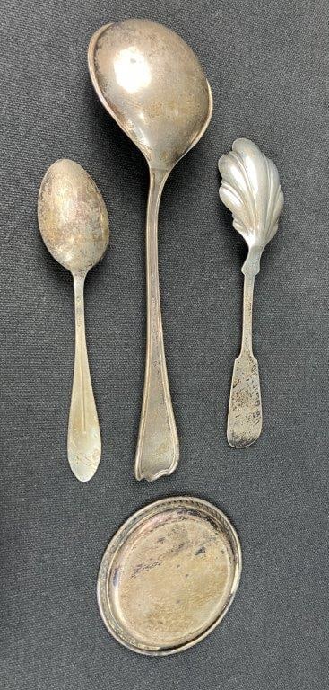 Sterling Silver Flatware and Dish - 5