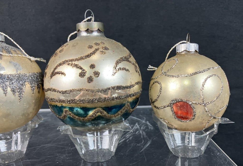 Mercury Glass Christmas Ornaments - 4