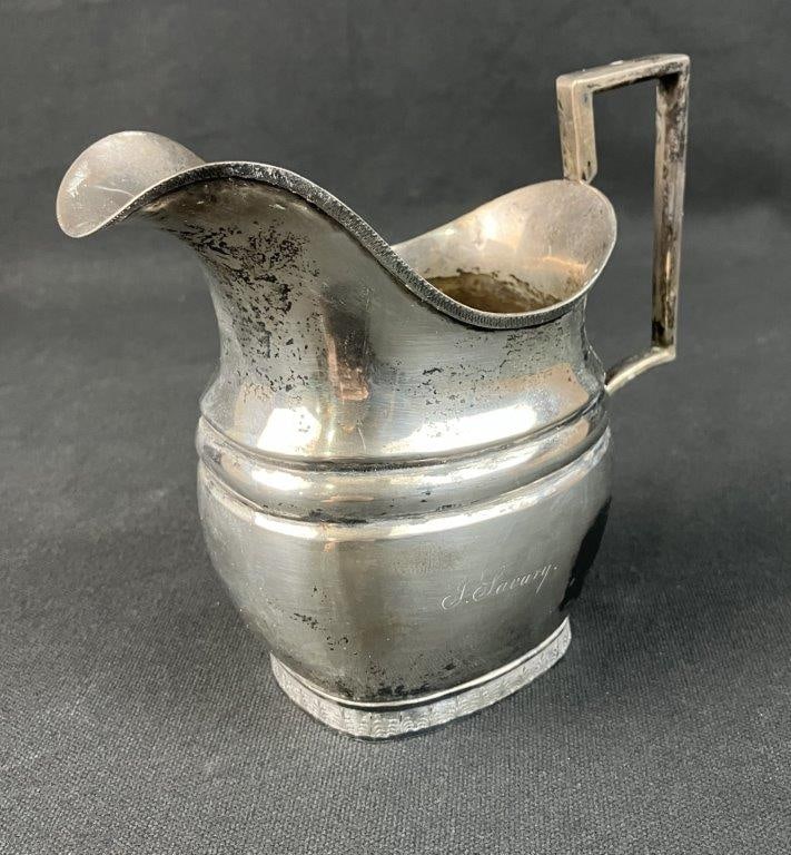 American Coin Silver Pitcher - 5