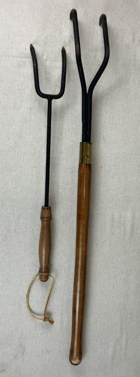 Two Wrought Iron Fireplace Tools - 2