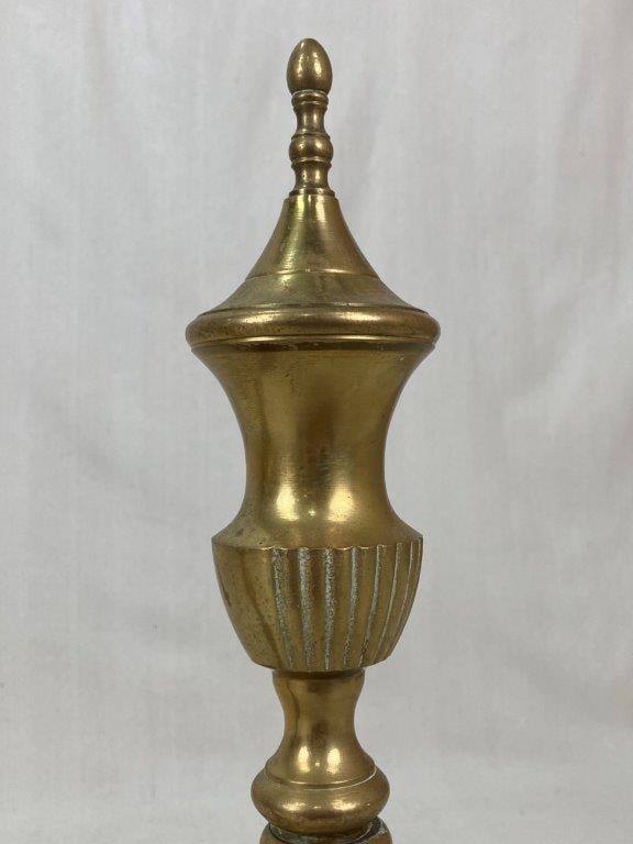 Pair of Brass Andirons - 6