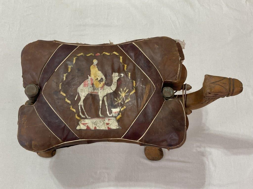 Moroccan Camel Saddle Footstool - 2
