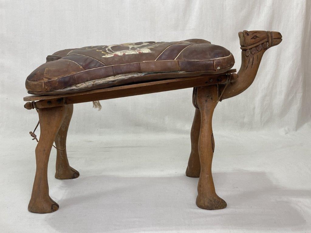 Moroccan Camel Saddle Footstool - 4