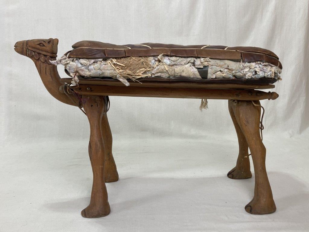 Moroccan Camel Saddle Footstool - 6