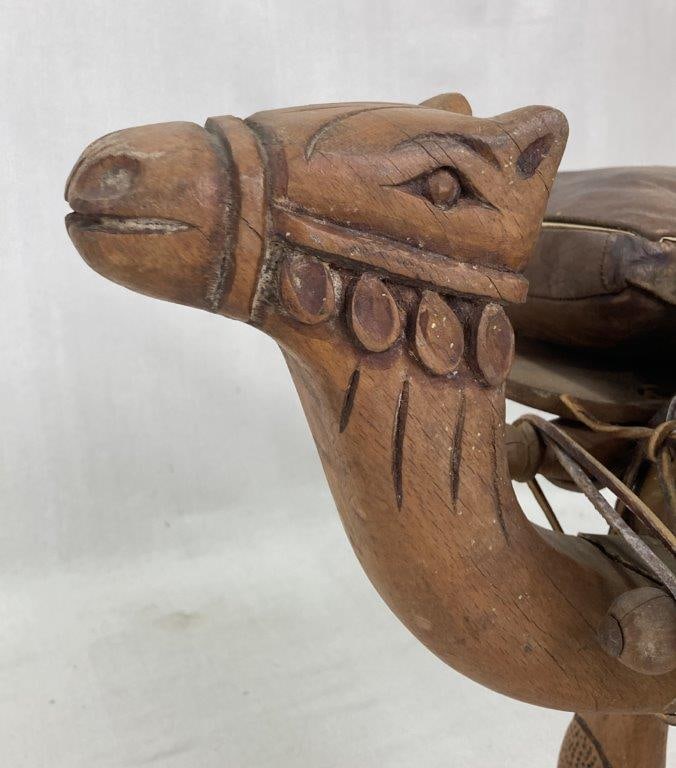 Moroccan Camel Saddle Footstool - 7