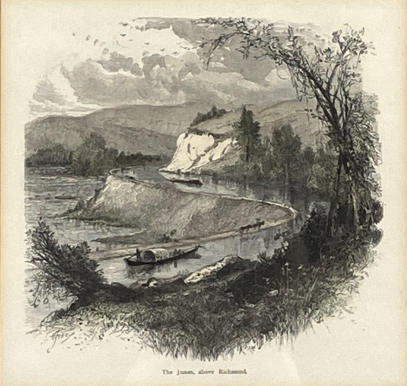 Harry Fenn, The James Above Richmond, Engraving - 2