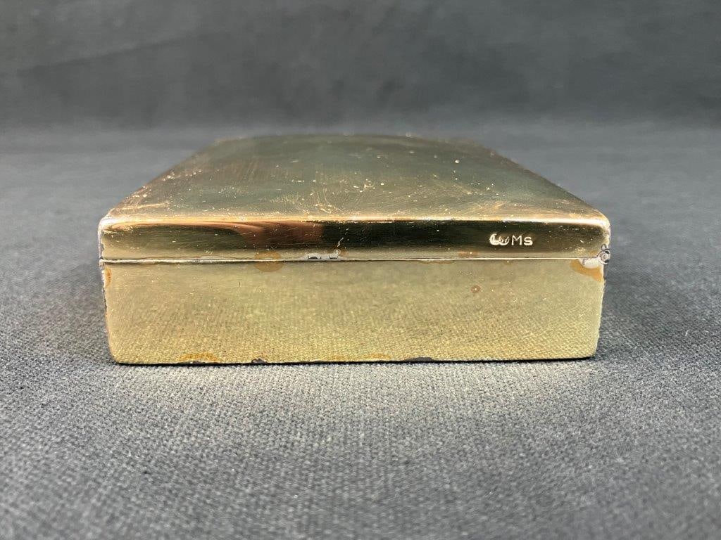 U.S. Army Sterling Silver Cold War Artillery Presentation Cigar Box - 6
