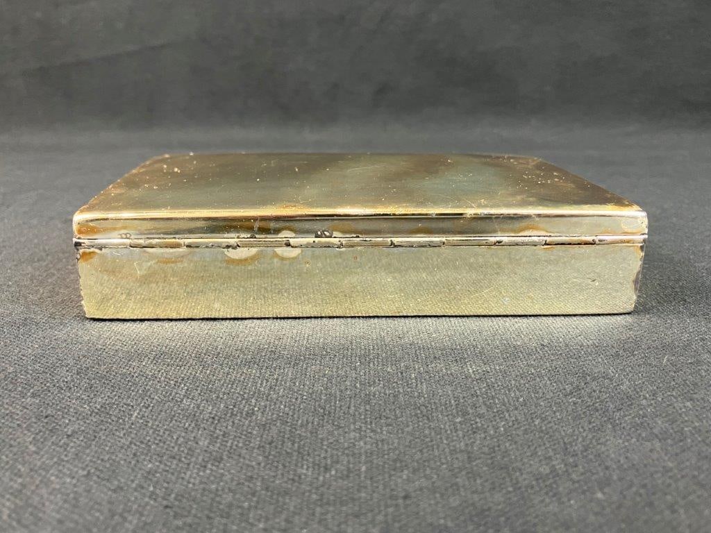 U.S. Army Sterling Silver Cold War Artillery Presentation Cigar Box - 7