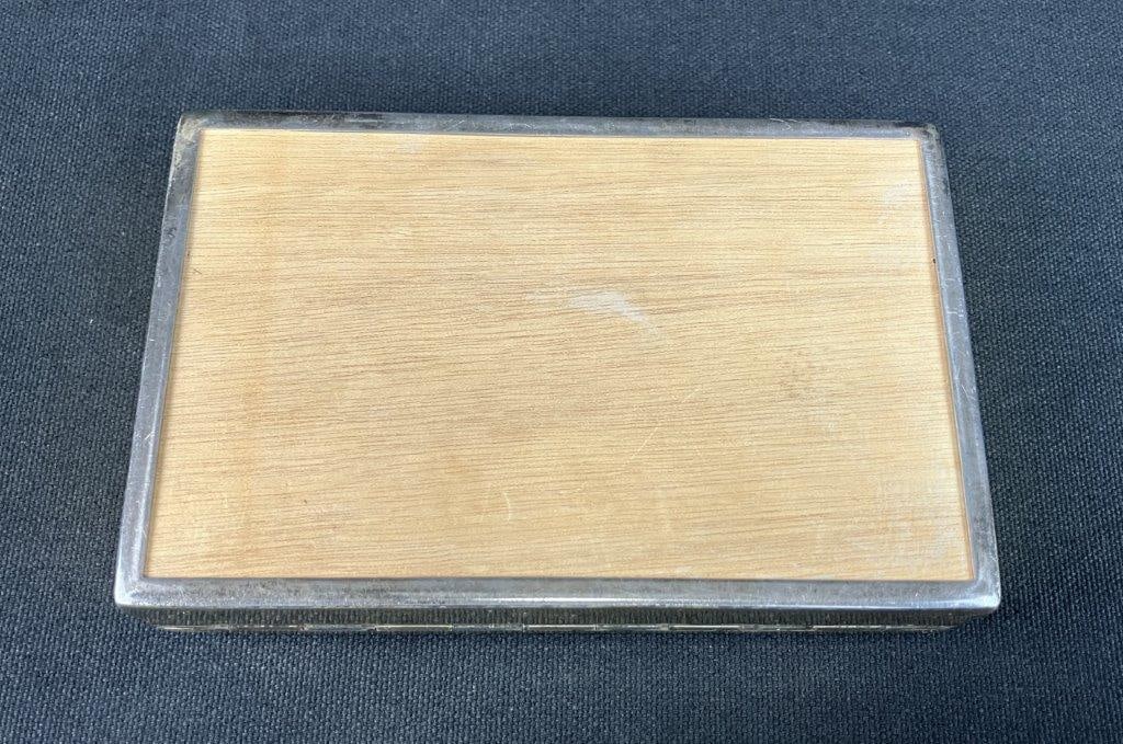 U.S. Army Sterling Silver Cold War Artillery Presentation Cigar Box - 9