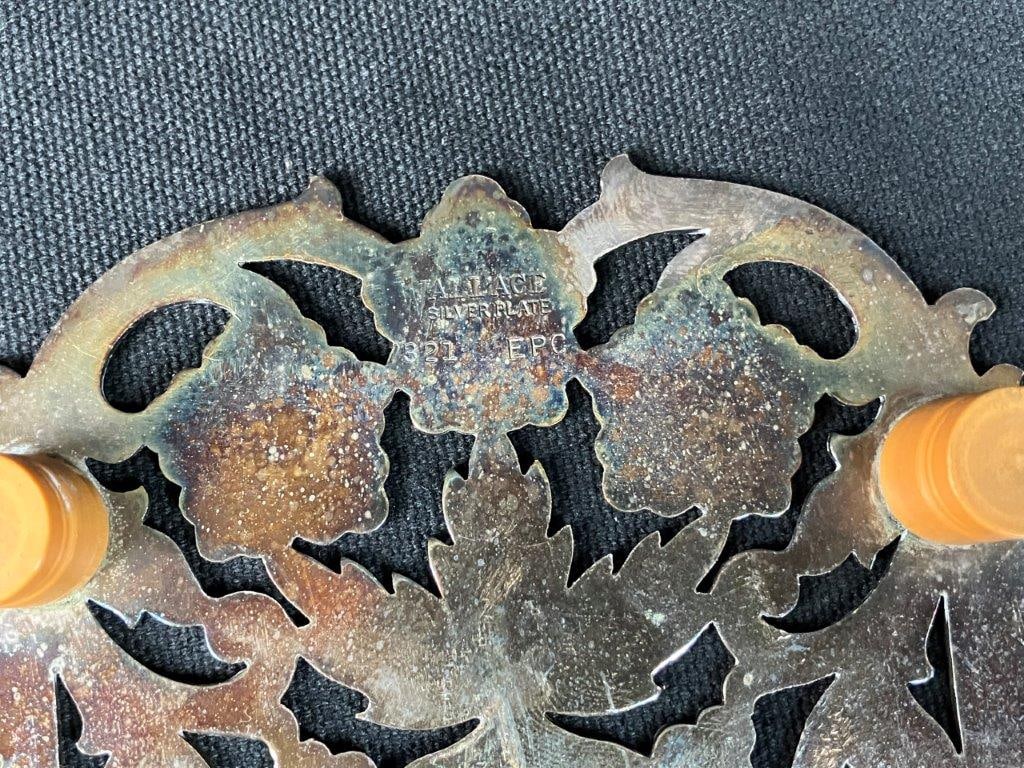 Three Silver Plate Trivets - 6