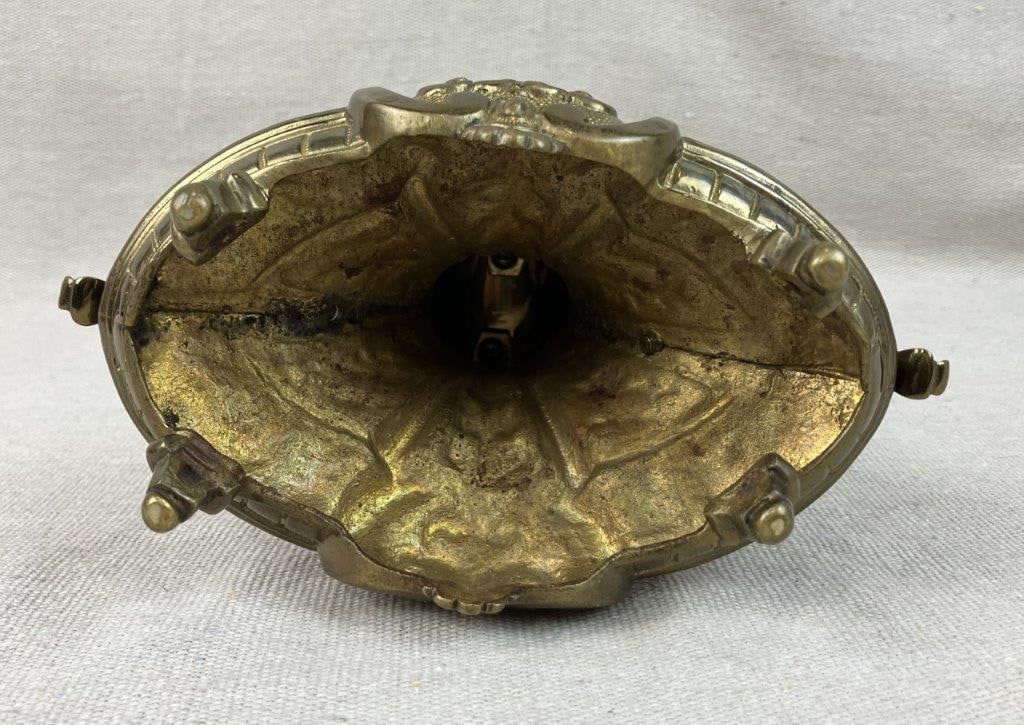 French Brass Ormolu Mantel Clock - 9
