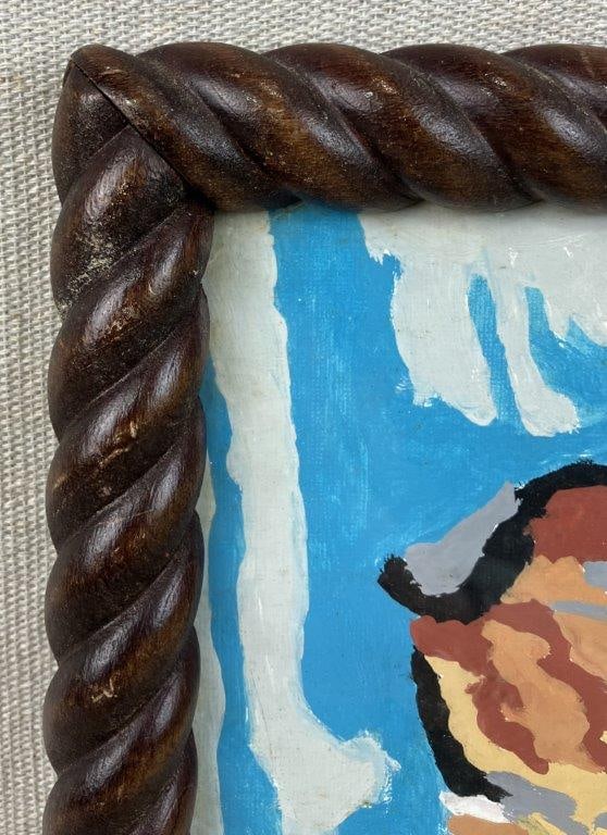 Collie Portrait, Folk Art - 3