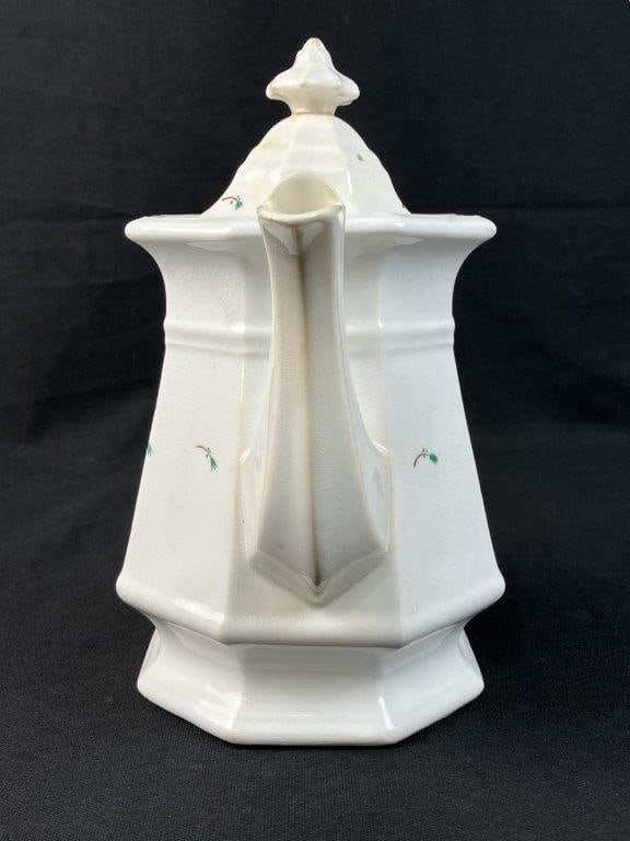 Ironstone Decorated Teapot - 4